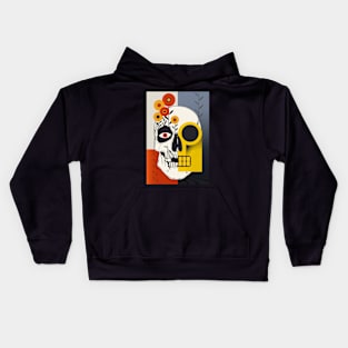 Bauhaus Blossoms and Bones Kids Hoodie